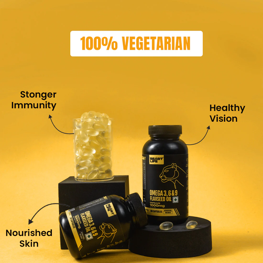 3X Strength Veg omega 3 6 9 | 45 Day Pack - Image 6