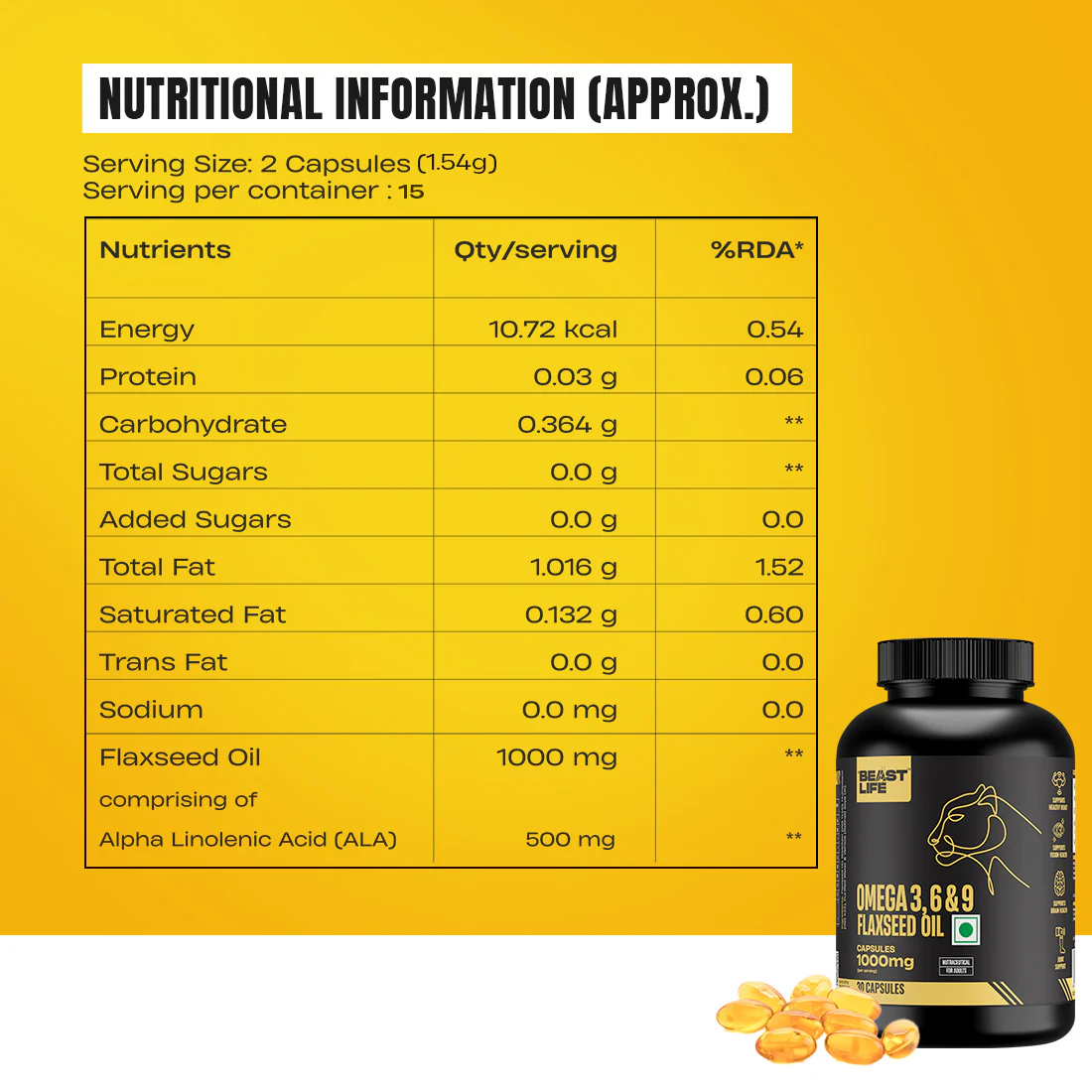3X Strength Veg omega 3 6 9 | 45 Day Pack - Image 8