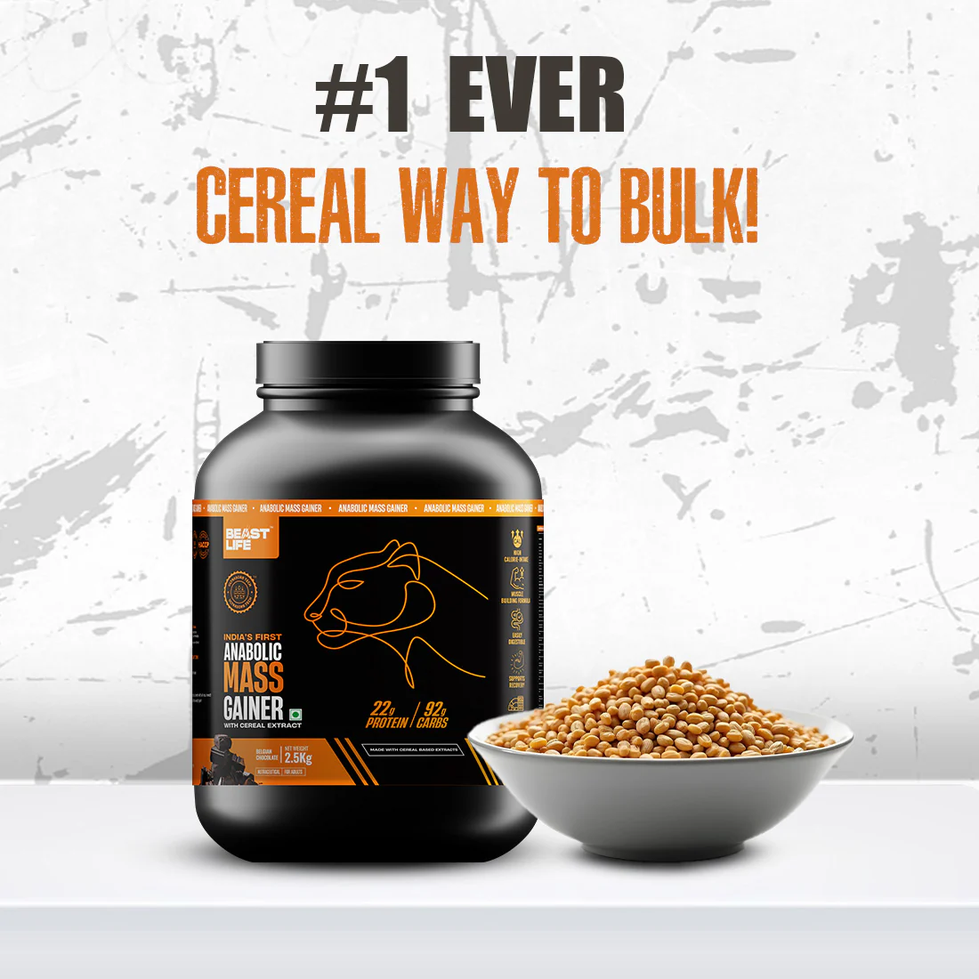Anabolic Mass Gainer with Ultrasorb Tech | No Maltodextrin | Belgian Chocolate | 2.5 kg - Image 5