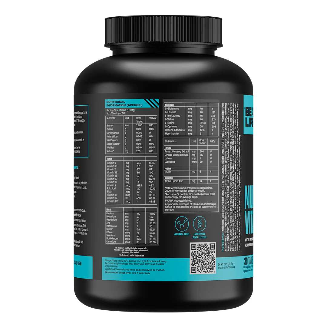 Beastlife Multivitamins with Sustained Release Technology | 30 N - Image 11