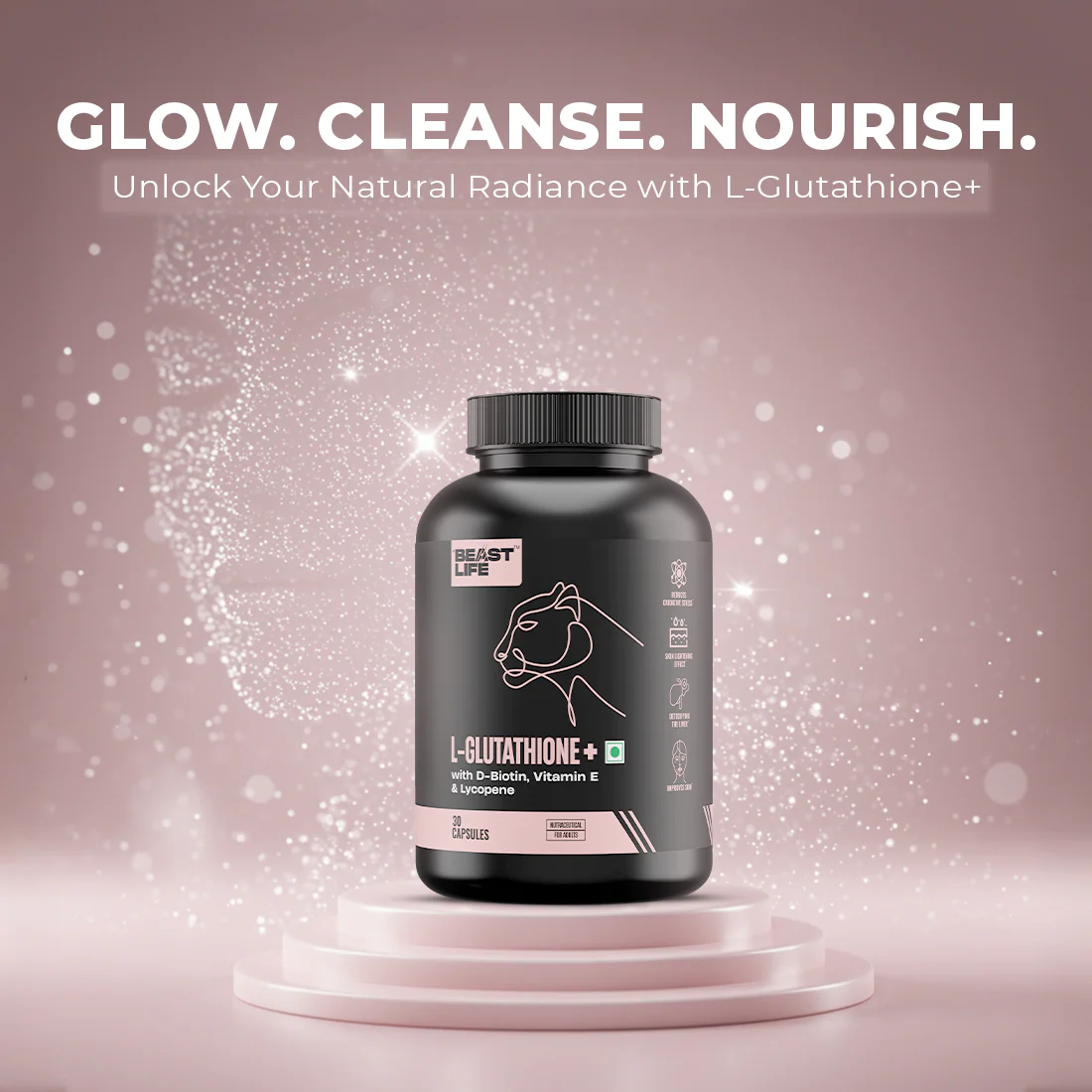 L- GLUTATHIONE+ CAPSULES | 90 Day Pack - Image 2