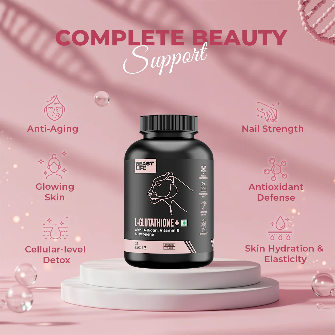 L- GLUTATHIONE+ CAPSULES | 90 Day Pack - Image 8