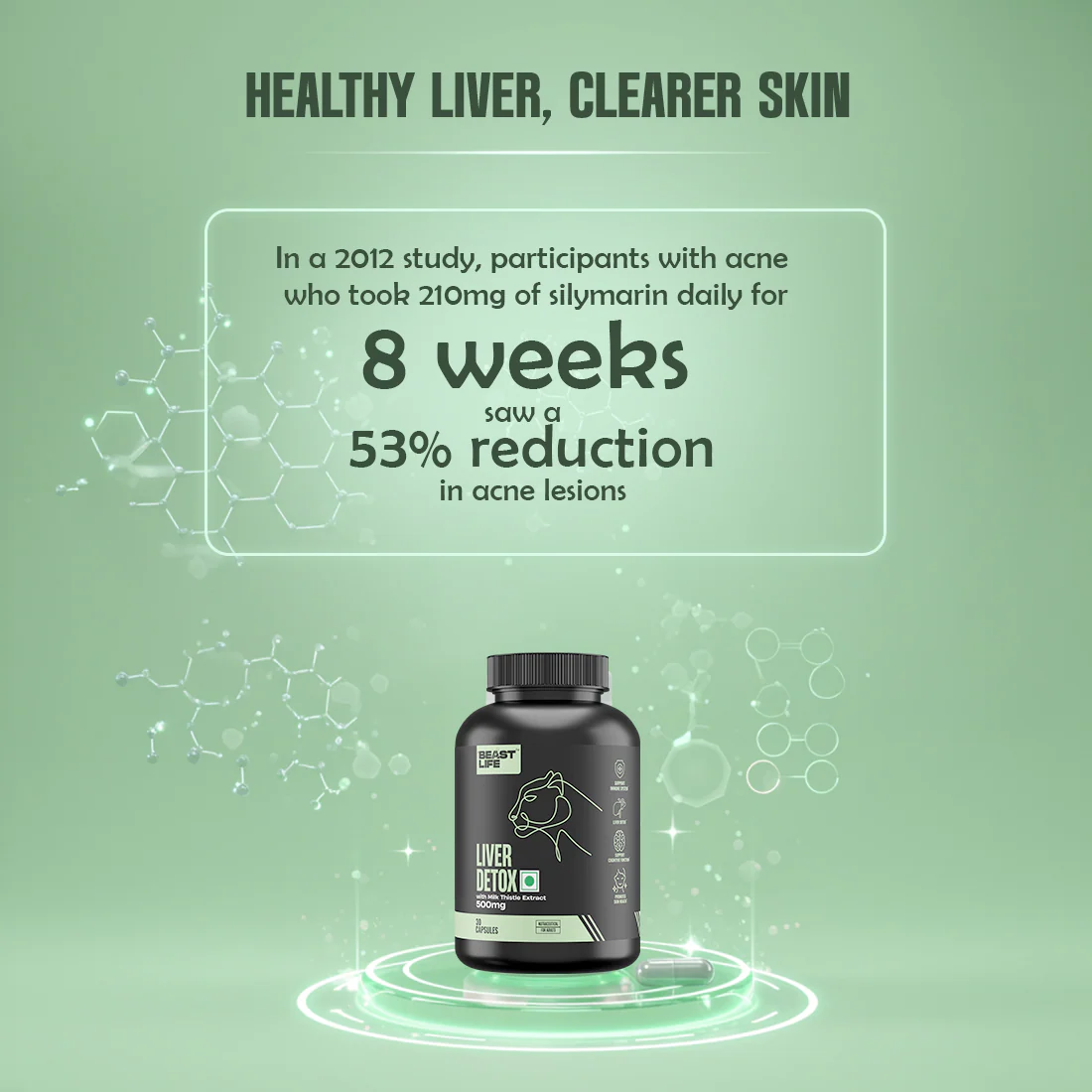 Liver Detox Supplement with Milk Thistle Extract 500mg | 90 Day Pack - Image 7