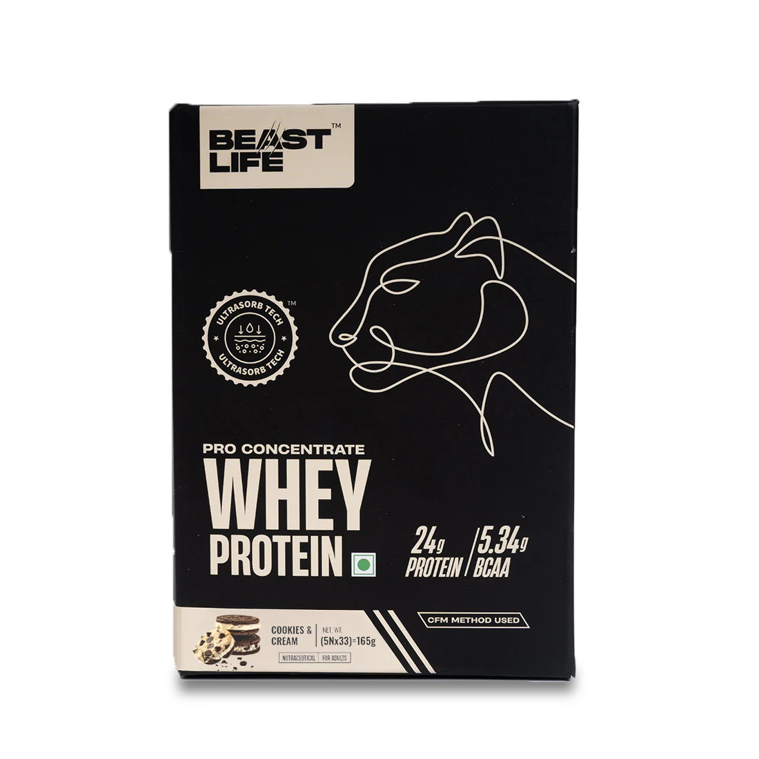 Pro Whey Protein | Cookies & Cream | Pack of 5 Sachets - Image 6